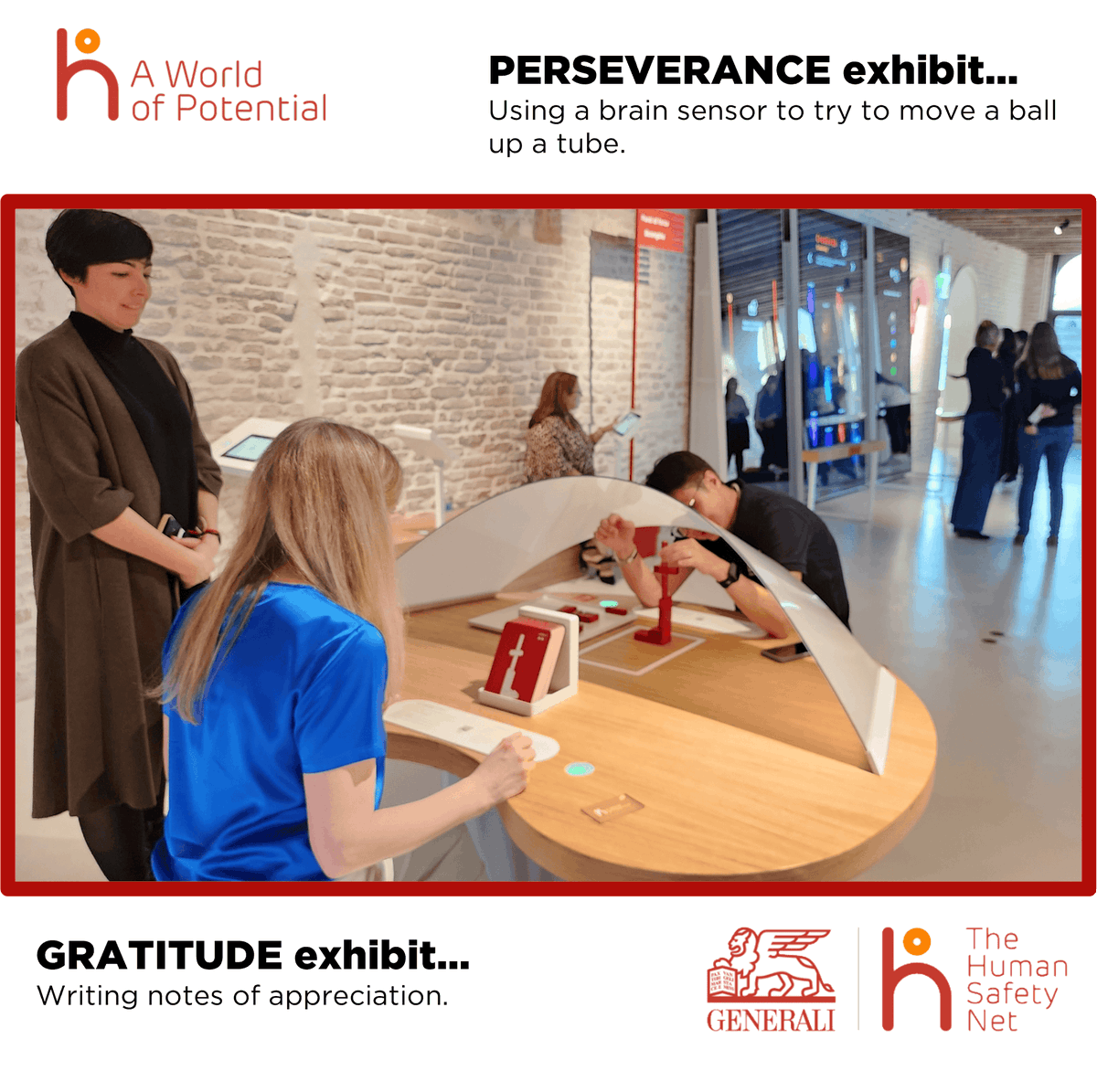 Visitors to A World of Potential engage and challenge their SOCIAL INTELLIGENCE and GRATITUDE through beautifully designed innovative activities, leaving the experience ready for more!