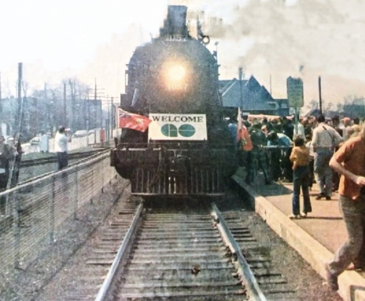 Patrick Brown (@patrickbrownont) on Twitter photo Former Ontario Premier and Brampton MPP Bill Davis was on the first ceremonial GO train ride to Brampton on Saturday, April 27, 1974 and regular service started on Monday, April 29, 1974. Photo credit <a href="/visitpama/">Peel Art Gallery, Museum and Archives (PAMA)</a> and <a href="/BmptGuardian/">Brampton Guardian</a> Former Ontario Premier and Brampton MPP Bill Davis was on the first ceremonial GO train ride to Brampton on Saturday, April 27, 1974 and regular service started on Monday, April 29, 1974. Photo credit <a href="/visitpama/">Peel Art Gallery, Museum and Archives (PAMA)</a> and <a href="/BmptGuardian/">Brampton Guardian</a>