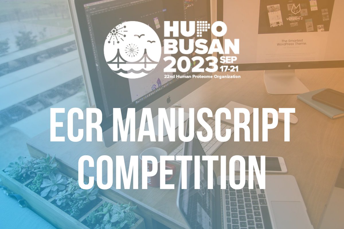 Are you a postdoc, young clinician or junior faculty member and recently worked on an original manuscript in the proteomics field? Submit your work to the #HUPOECR Manuscript Competition, sponsored by Taylor &amp; Francis (<a href="/tandfonline/">Taylor & Francis Research Insights</a>), at #HUPO2023 in Busan: ow.ly/tmM650NqW44