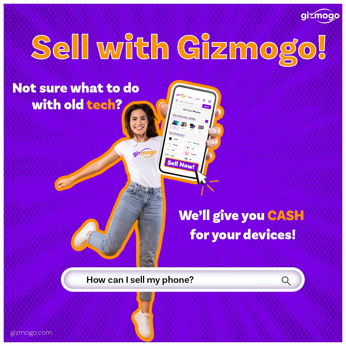 joingizmogo's tweet image. Say goodbye to your old, used, or even broken tech, and hello to some extra cash! 💸Gizmogo makes selling your used tech easy and hassle-free! 
#cashforyourtech #upgradetech #selltech