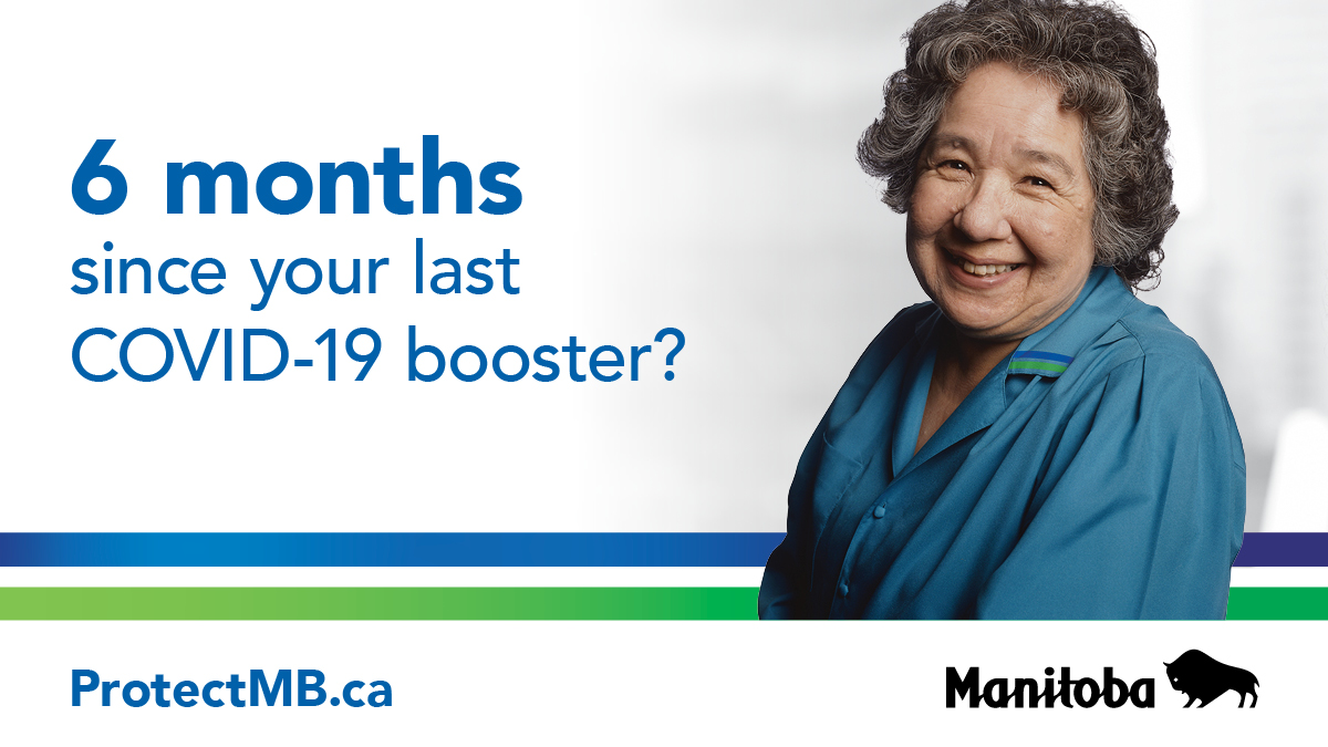 You may be due for a spring #COVID19Vaccine bivalent booster if you are:
➡️ aged 65+;
➡️ a First Nation, Metis &amp; Inuit person aged 45+;
➡️ a resident of an assisted living/personal care homes;
➡️ are 18+ and immunocompromised.
Learn more at bit.ly/3LGQgJE.