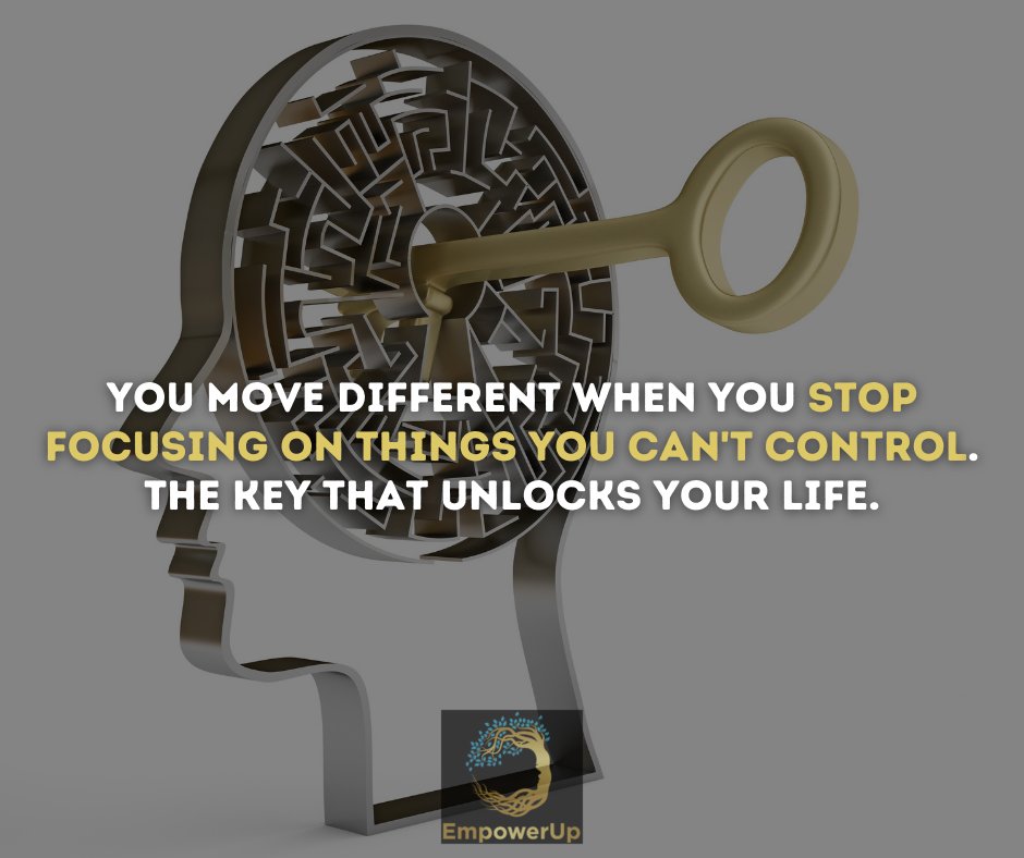 Release what you can't control and you will change your life. #EmpowerUp #SelfLove #SelfImprovement #selfdevelopment #selfcare