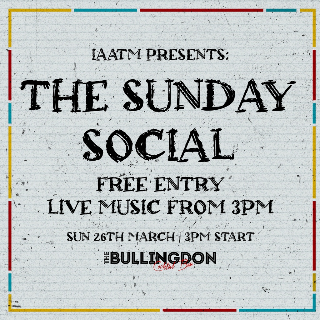 THIS SUNDAY | The Sunday Social returns!

The ideal supplement after a cheeky Sunday roast 👀
We've got live music all afternoon showcasing the best Oxford has to offer and it's all free entry

3PM start

2-4-1 Cocktails until 8PM

We'll see you there 🖤
