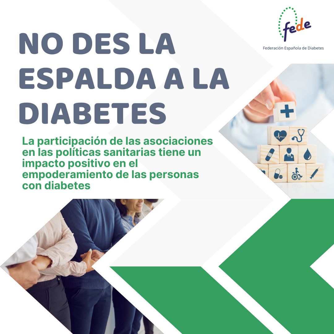 FEDE_Diabetes's tweet photo. La colaboración de las asociaciones de pacientes en las políticas sanitarias tiene un impacto positivo en el empoderamiento de las personas con diabetes. Se promueve así una atención médica más inclusiva y efectiva.

#NoDesLaEspaldaALaDiabetes https://t.co/zoaYwABH6T