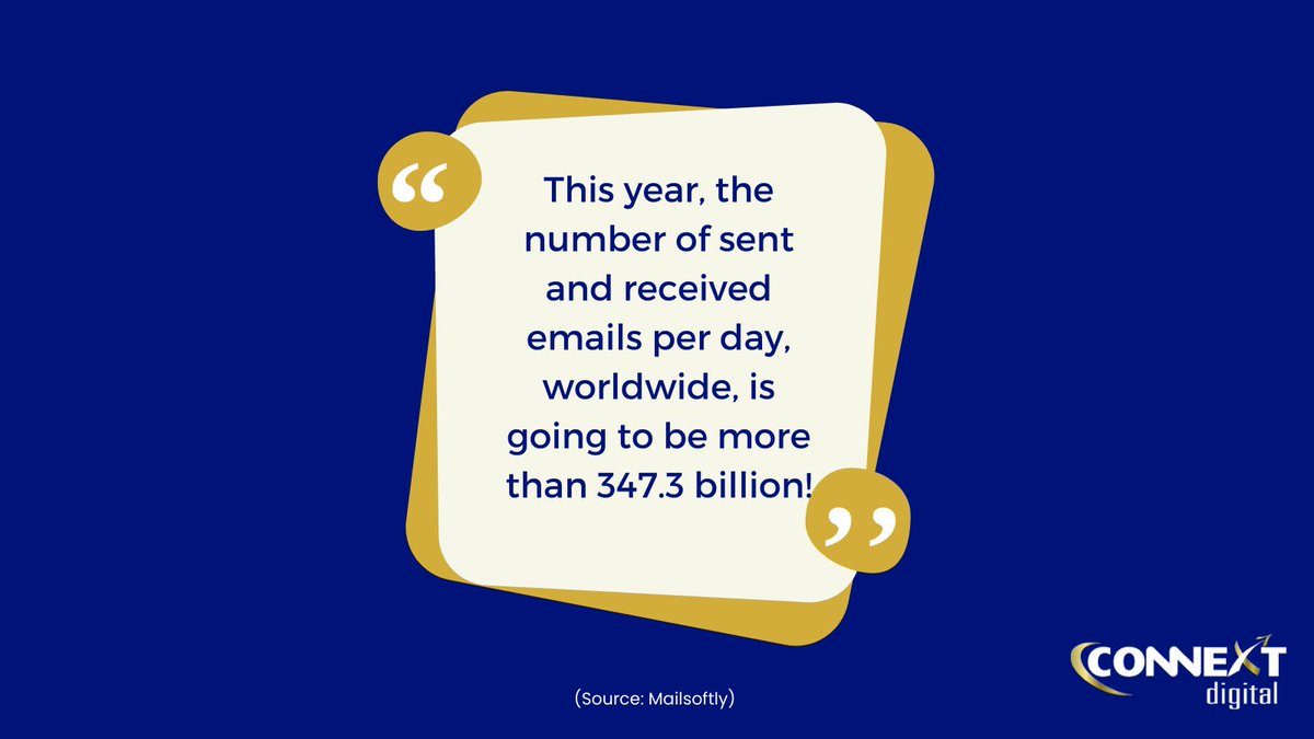 connextdigital's tweet image. Your email marketing strategy MUST stand out from the crowd this year. We can help! Contact our team today to learn more. #EmailMarketing #FridayStat