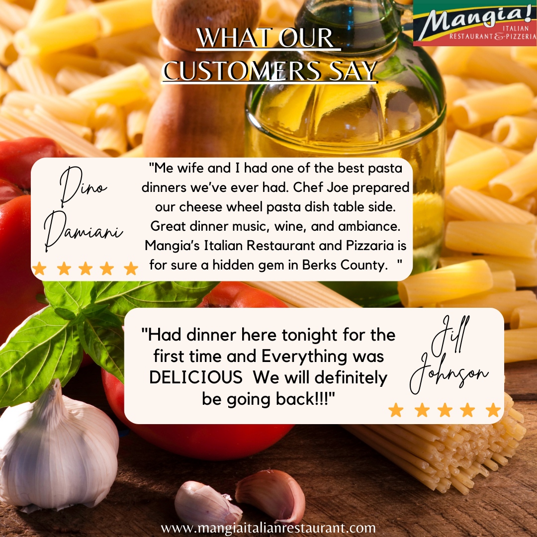 MangiaMohnton's tweet photo. We Love Receiving and Responding to All of Our Amazing Reviews from Our Customers!⭐
Leave Us a Review: https://t.co/RWGEhz1UKr
#MangiaItalianRestaurantAndPizzeria #Mohnton #ItalianRestaurant #PizzaRestaurant #Pizzeria #Pasta #Dinner #Restaurant #Lunch #Breakfast #ItalianFoo... https://t.co/zJHUW65alJ