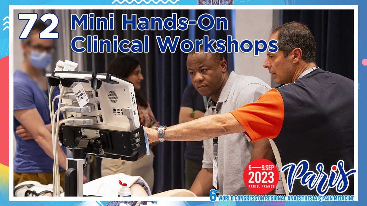 ESRA_Society's tweet photo. The #ESRAworld2023 will be the best place to practice all different ultrasound-guided blocks in RA &amp; Pain Medicine 👩‍🔬
Get ready to improve your skills in a small group setting with our faculty experts!
👉 Book your workshops now: https://t.co/0Ao3dXgeLG
🇫🇷 6-9 Sep 2023, Paris https://t.co/GV44ONrzxb
