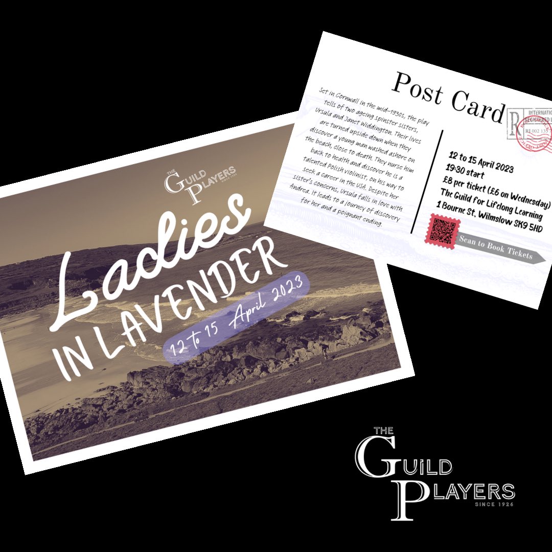 guildplayers's tweet photo. GET YOUR POSTCARDS! 📣

We will be sending out postcards around the local area promoting our production of Ladies in Lavender. 

Why wait? Book tickets now https://t.co/umUlv17pWN

#theatre #wilmslow #alderleyedge #amateurtheatre #promotional #wilmslowcommunity #charity #local https://t.co/gMB73WMtjA