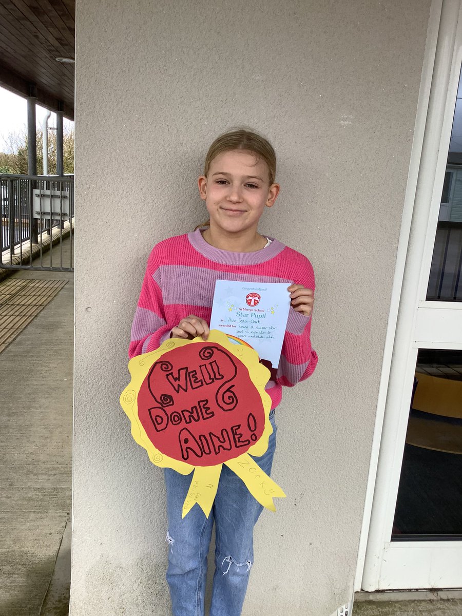 A big well done to this week’s star children and also to Robins for the best attendance this week. A huge congratulations goes to Aine for competing in an international competition in Portugal with other children all around the world. She did an amazing job! 💪@Kernow_Learning