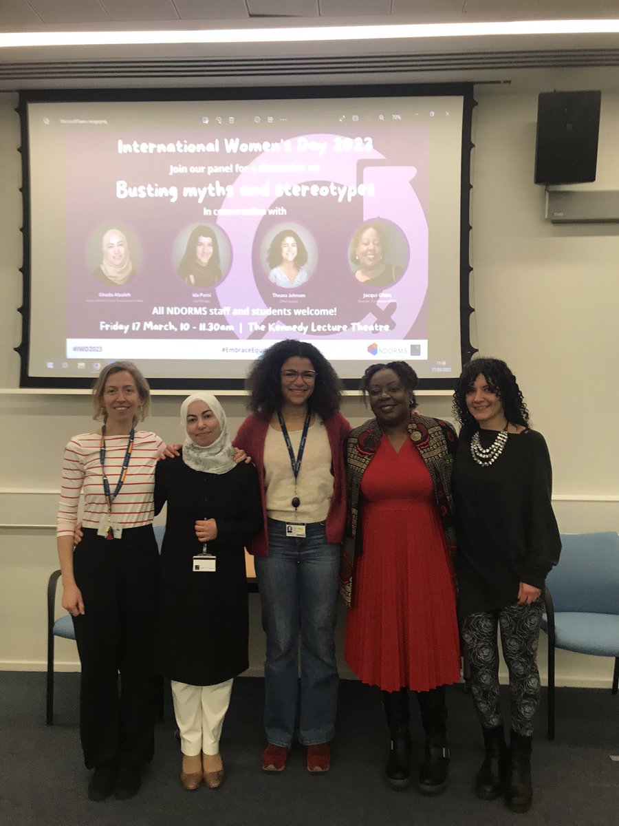 ndorms's tweet photo. What a brilliant International Women’s Day event! 

Thank you to our amazing panelists Ghada, Theana, Jacqui and Ida, our wonderful host Maria, and to everyone who came! 💜💪 https://t.co/2wI1HjHnYo