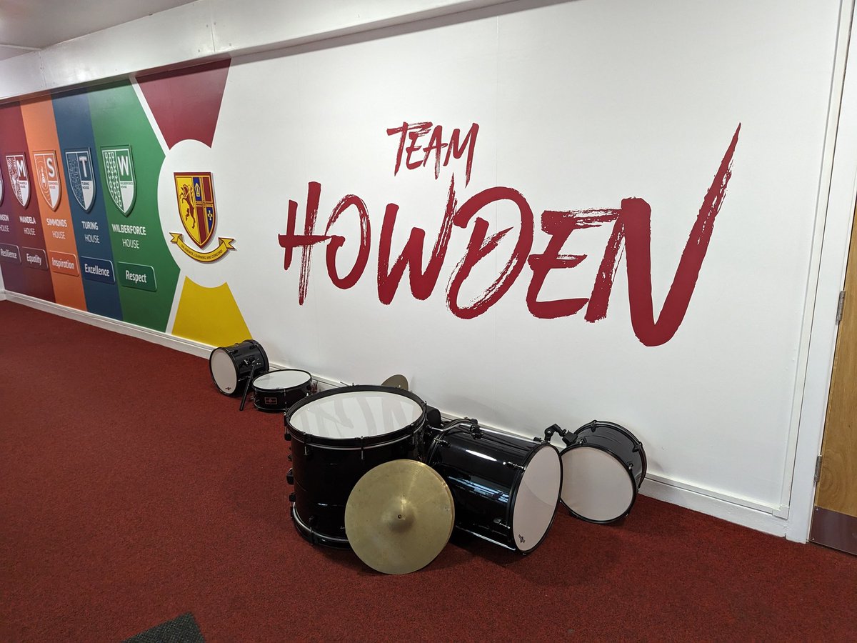 HSPerfArts's tweet photo. Thank you so much to Will in year 11 for donating his old drum kit to the music department. If anyone would like to follow suit and donate any unwanted instruments we will gladly accept them from you! @HowdenSchool #TeamHowden https://t.co/iBjXxAjd9s