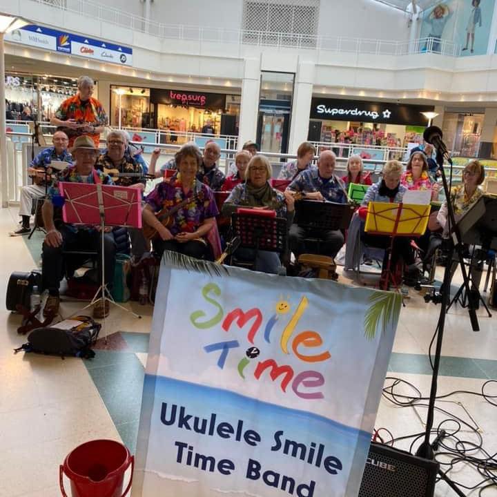 CornmillCentre's tweet photo. The Ukulele Smile Time band will be performing in Centre on Tuesday 21st March from 2-3pm at the Main Atrium. β¨π
Not to be missed!! πΆπ΅
#ukulele #donation #cornmill #darlington #smiletime https://t.co/nJFJvZAW3M