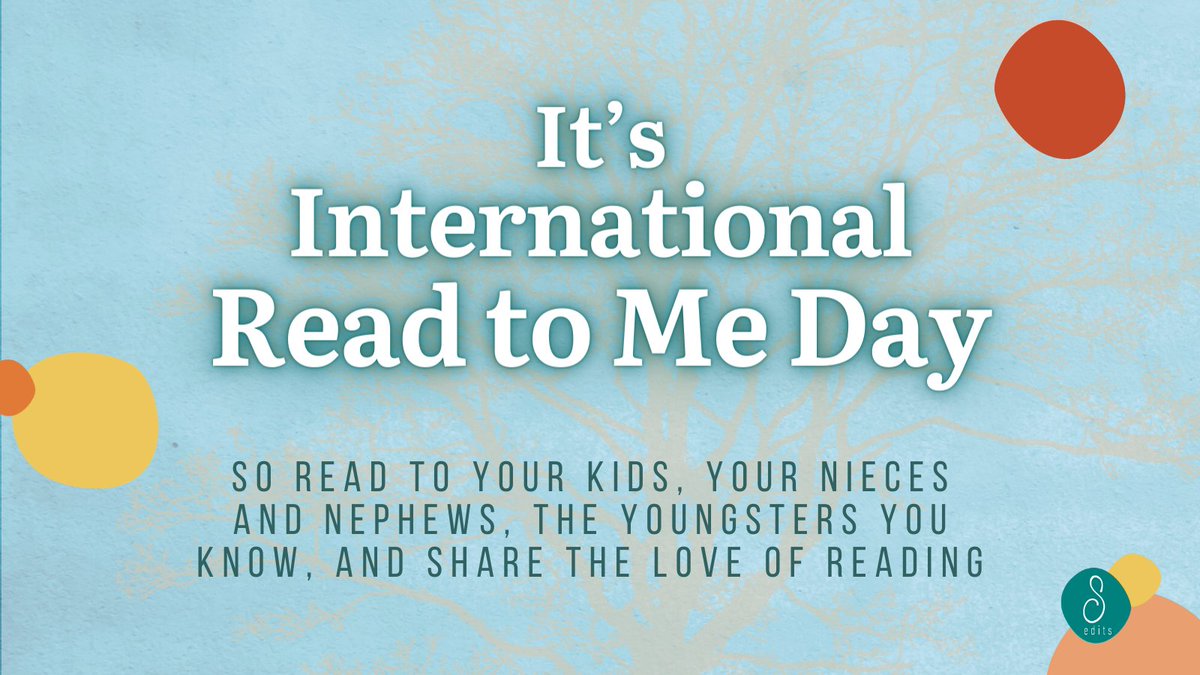 SunshineEditsZA's tweet photo. It’s International Read to Me Day. Go to https://t.co/wAzH6DO6ZW to learn how you can get involved!
#reading #readingislove https://t.co/IJiHEZwbmz