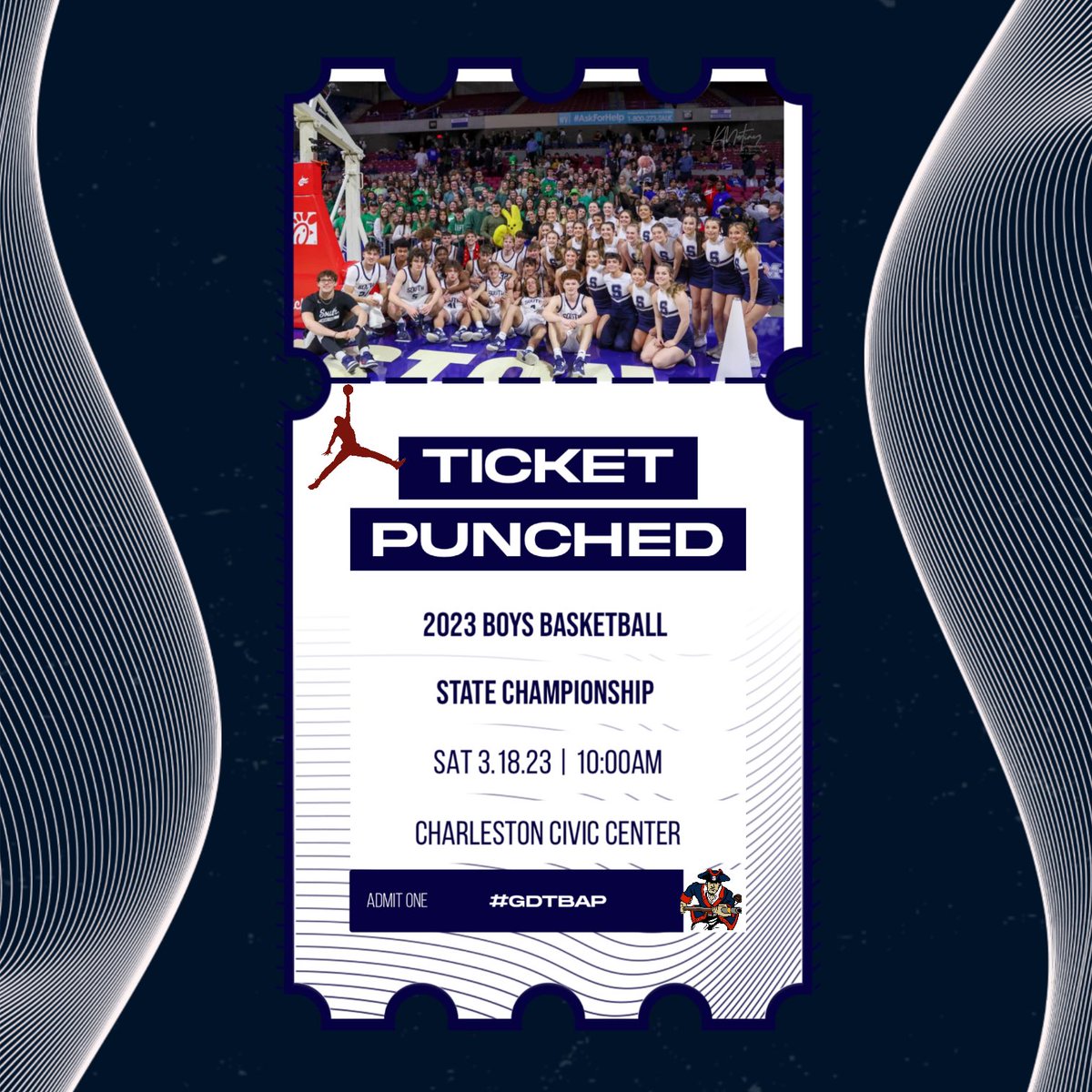 Tickets are on sale in the Athletic Office from 8am-3:15pm. Adult tickets $10, Students $6.00.

A Fan Bus is available for 45 students, sign-ups available in Athletic Office

Special THANK YOU to Steve and Debra Mohwish for sponsoring 45 student tickets for the fan bus! 

#gdtbap