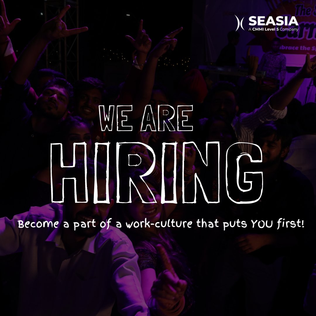 Seasiainfotech's tweet photo. Join our #team and make a difference! 
 
We're on the #hunt for talented individuals who share our passion and drive for #success. Ready to level up your career?  
📧 𝐬𝐞𝐚𝐬𝐢𝐚𝐡𝐫𝐭𝐞𝐚𝐦@𝐬𝐞𝐚𝐬𝐢𝐚𝐢𝐧𝐟𝐨𝐭𝐞𝐜𝐡.𝐜𝐨𝐦

#HIRINGNOW #hiringalert #hiring #JobSeekers #seasia https://t.co/8gRcluw6hM
