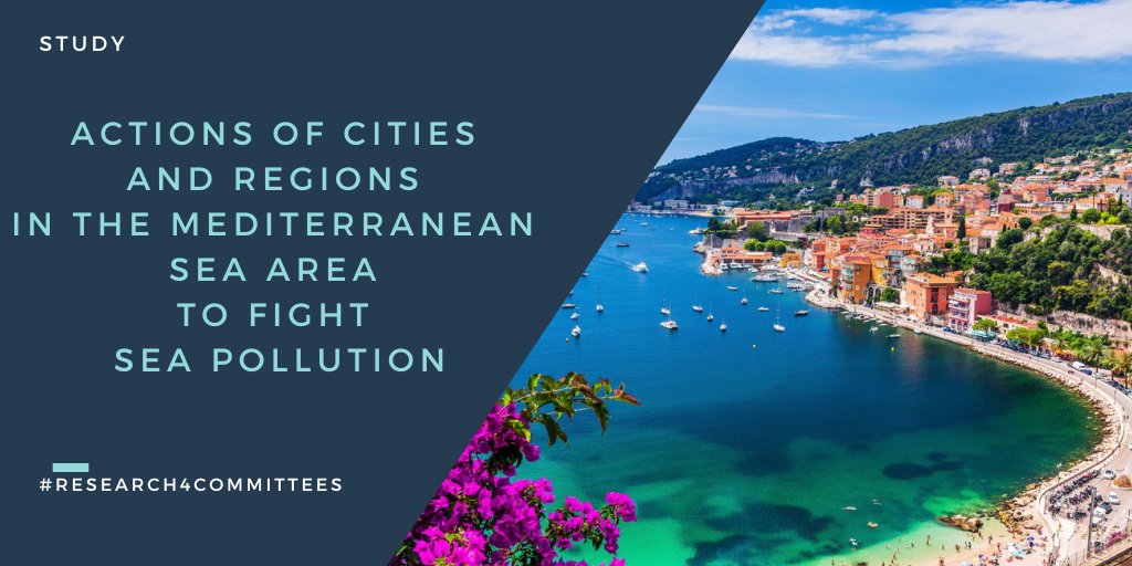 Our new study presents the actions taken by EU Mediterranean regions and cities to respond to diverse pollutants, waste contamination, #MarineLitter and #PlasticPollution in the #MarineEnvironment: bit.ly/406RP7s 
#Research4Committees
#ZeroPlasticWaste
#MarinePollution