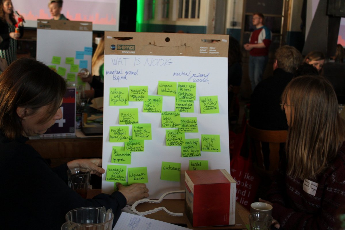 AlettaJacobsSPH's tweet photo. De Hackathon "Publieke ruimtes voor een gezonde geest" is happening!

Een samenkomst van mensen uit de gehele samenleving wie allemaal enthousiast zijn om hun bijdrage te leveren! 

Op naar een mentaal gezonde jeugd in Noord Nederland! https://t.co/dfWK0TWZ2z