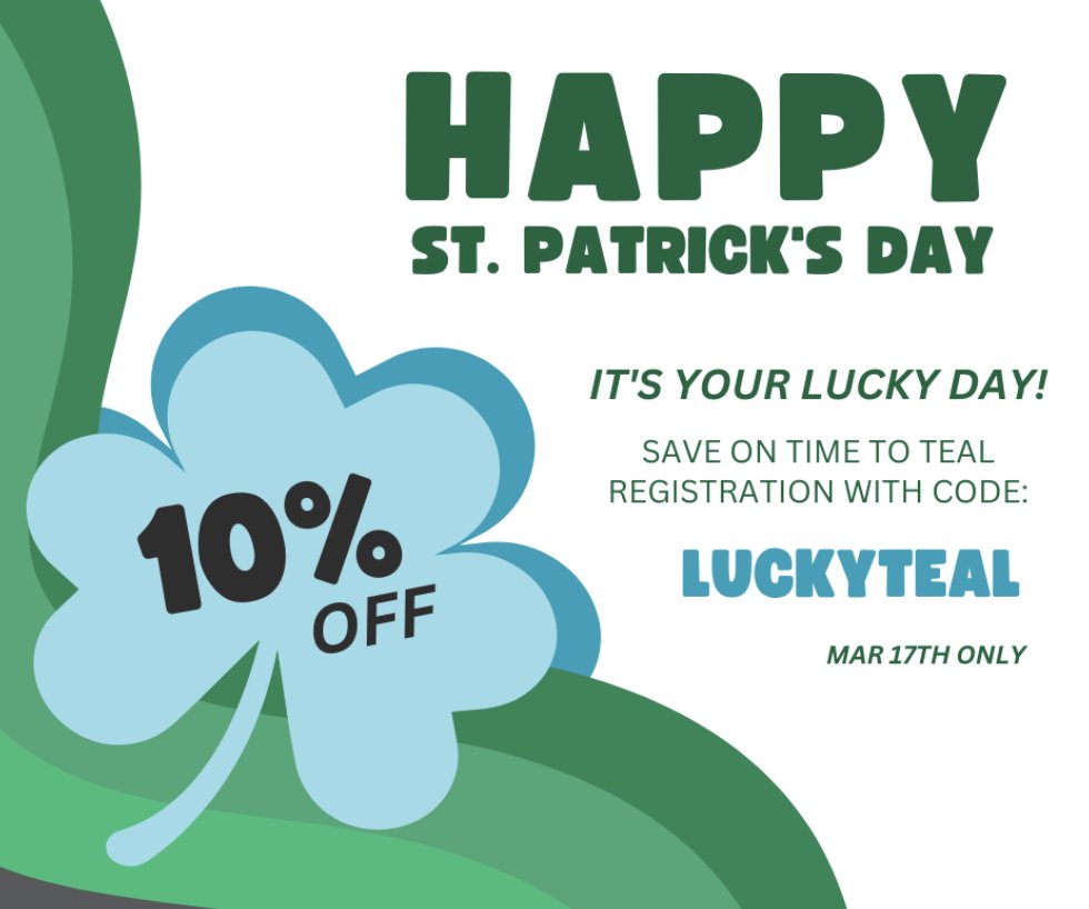 St. Patrick's Day special!! 10% registration discount for the Mother's Day Time to Teal 5k Fun Run in support of @MIOvarionCancer (Michigan Ovarian Cancer Alliance). See the link for more information.

#beatcancer #annarbor #annarborsports

mioca.org/events-program…