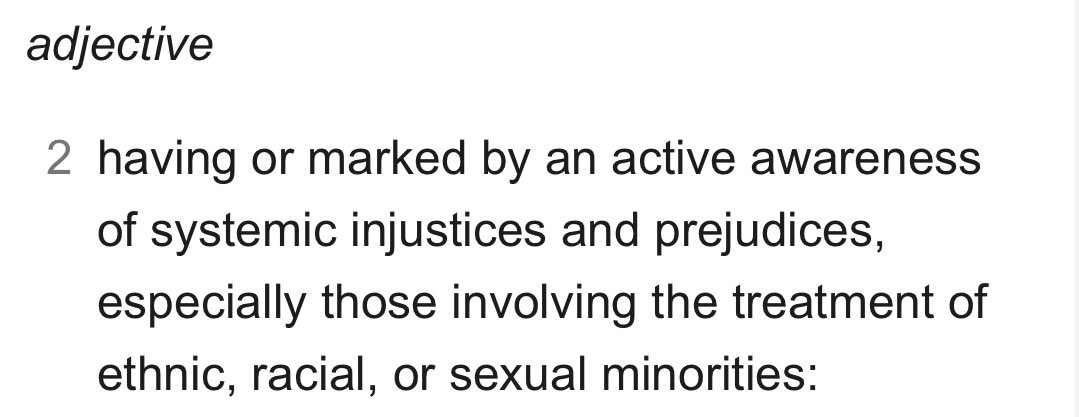 JessicaHolm4's tweet photo. @Jacob_Rees_Mogg How, in any intelligent person’s world, is this deserving of derision?  Definition of ‘woke’: https://t.co/W7Xtf4vSyR