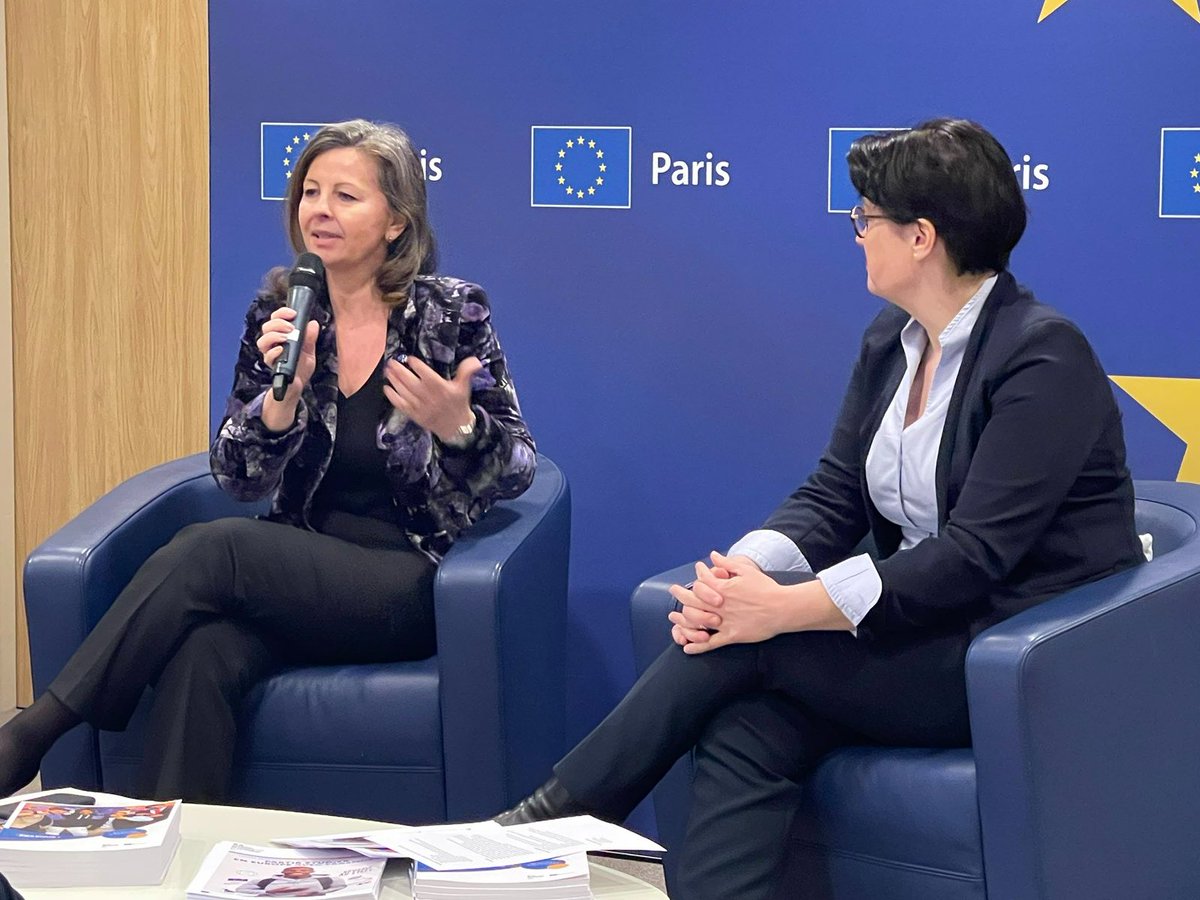 France Travail (@francetravail) on Twitter photo Où en est le programme #ErasmusPlus en 2023 ? 🇪🇺
🎙️ Bilan et perspectives avec <a href="/NellyFesseau/">Nelly Fesseau</a>, Directrice de l'Agence et <a href="/DrezetValerie/">Valérie Drezet-Humez</a>, cheffe de la représentation <a href="/UEFrance/">Commission européenne 🇪🇺</a>
Tendance pour 2023 : + 30% de demandes par rapport à 2022 ! + d'infos ➡️ <a href="/ErasmusplusFR/">Agence Erasmus+ France / Education Formation</a>
#AvecPôleEmploi Où en est le programme #ErasmusPlus en 2023 ? 🇪🇺
🎙️ Bilan et perspectives avec <a href="/NellyFesseau/">Nelly Fesseau</a>, Directrice de l'Agence et <a href="/DrezetValerie/">Valérie Drezet-Humez</a>, cheffe de la représentation <a href="/UEFrance/">Commission européenne 🇪🇺</a>
Tendance pour 2023 : + 30% de demandes par rapport à 2022 ! + d'infos ➡️ <a href="/ErasmusplusFR/">Agence Erasmus+ France / Education Formation</a>
#AvecPôleEmploi