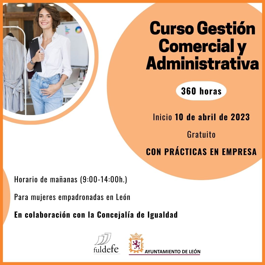 Ildefe's tweet photo. 📢Anunciamos dos nuevos cursos de la Concejalía de Igualdad de @LeonAyto que impartirá #FULDEFE en el Complejo Abelló

🙋‍♀️dirigidos a mujeres empadronadas en el municipio de León

para trabajar en comercio🛍️o carnicería🍗🍖

📆inicio 10 de abril

👉https://t.co/erFeYuDBwI https://t.co/qT5B3aoieg