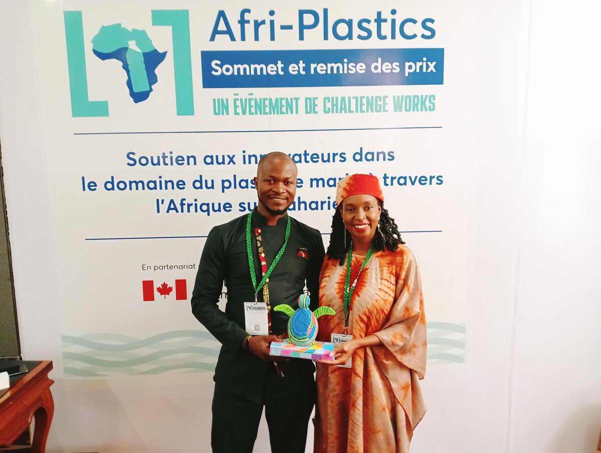 Don't mind us, we are still taking it in! 
#AfriPlasticsChallenge winners of Strand 2; Creating Solutions!