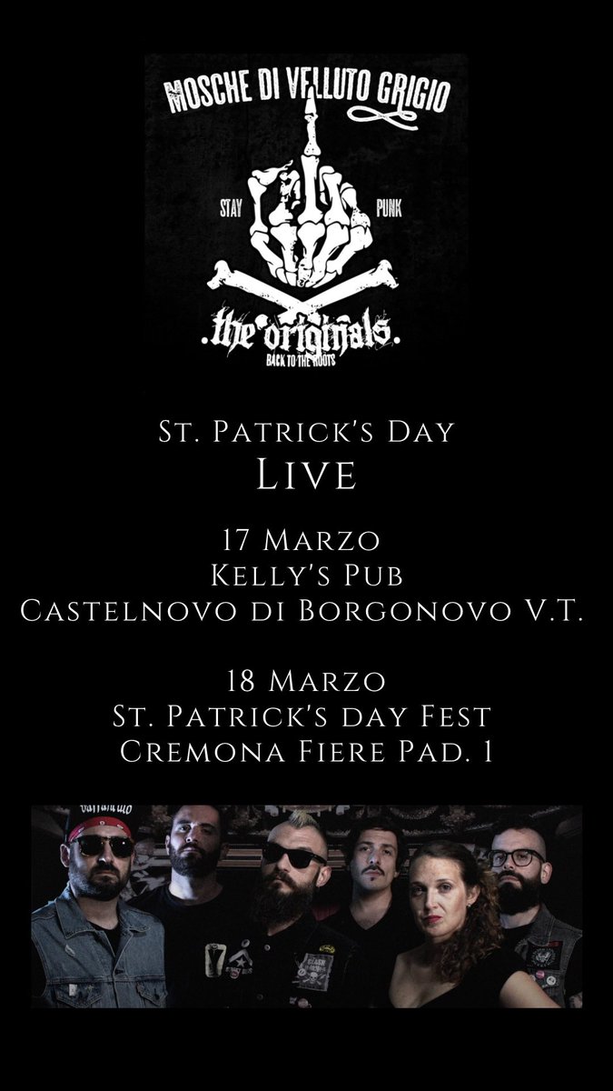 Buon #StPatricksDay2023!
Questa sera (e domani sera) si suona!
.
.
.
.
#punkitaliano #punkrock #music #soundtrack #rock #celticpunk #antifolk