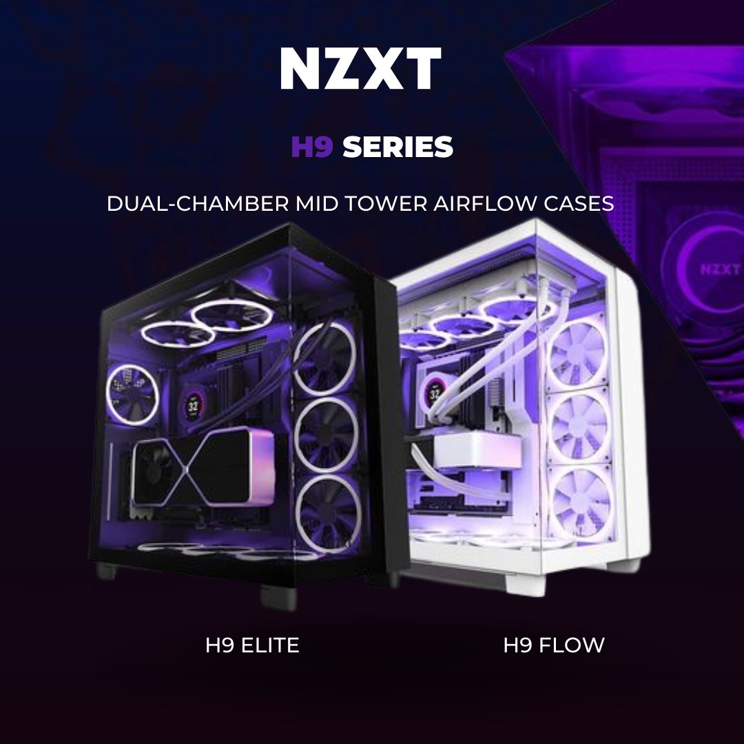 صندوق/كيس كمبيوتر تشامبور ميد تاور  NZXT - H9 
#ايفادي #pc_case #nzxt #كيس #قيمنق #gamez #ps5 #case #اكسبلور
