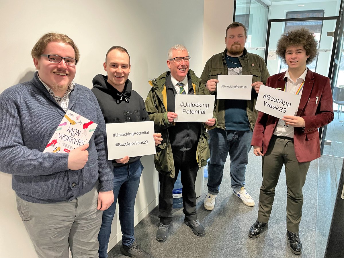 UnionLearning's tweet photo. RMT member Jacob Cochrane addressed a full house at the STUC Apprenticeship Event @scottishTUC last week. Jacob spoke about his journey as a young apprentice with @Scotrail and the support from @RMT_Scotland. Well done Jacob! #ScotAppWeek23 #UnlockingPotential https://t.co/FHsDjXZO18