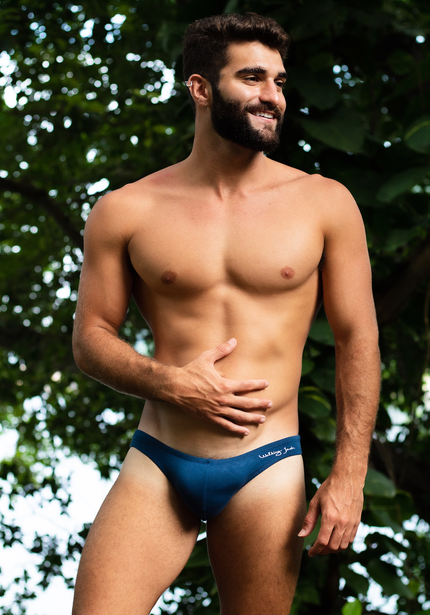 Men and Underwear on X: The Micro Briefs of Walking Jack in navy blue.  These men's bikinis feature a super low, super sexy style and are made from  organic cotton. Check them