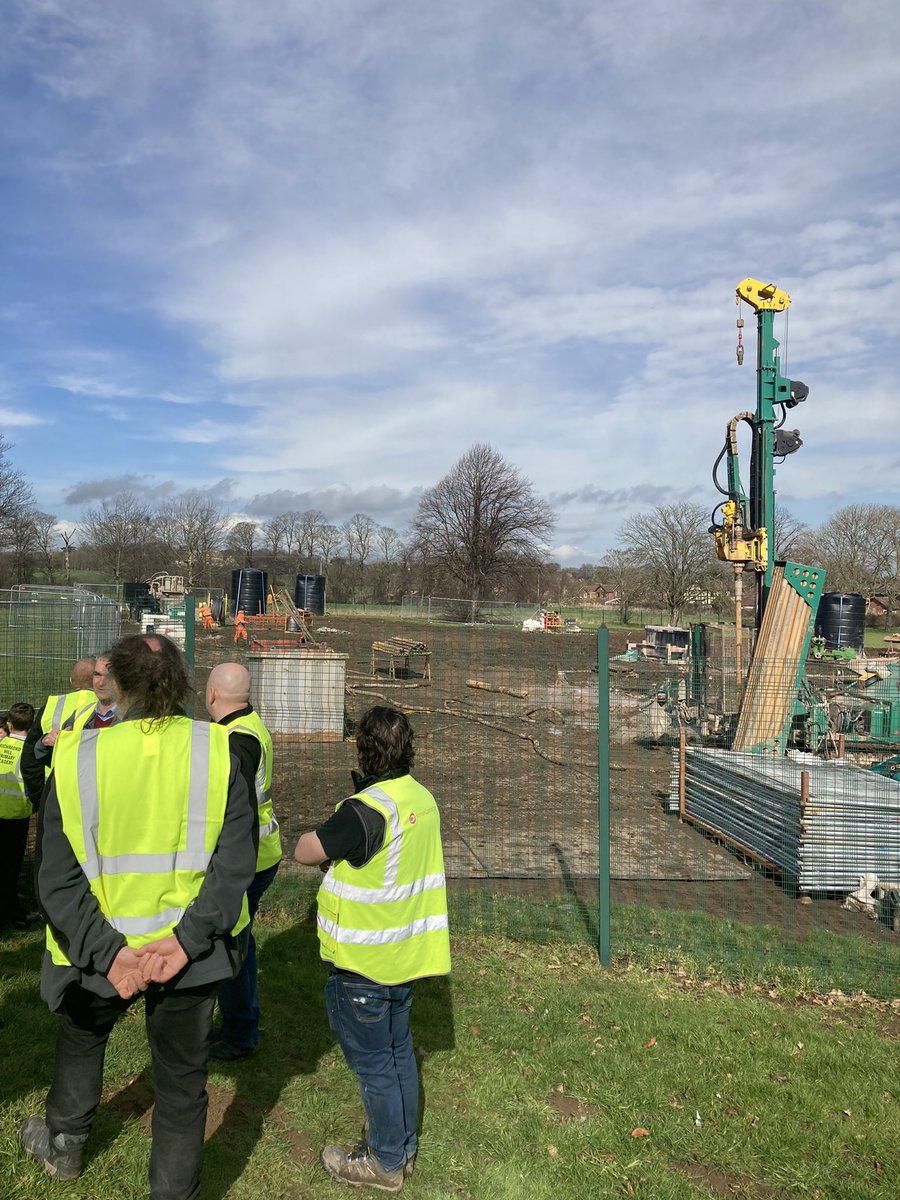 Compelling site visit to a GSHP project this morning at Richmond Hill Primary school @Fusion21SocEnt <a href="/ecs_consultants/">ECS Consultants</a> @KensaContracts <a href="/KensaHeatPumps/">Kensa</a>