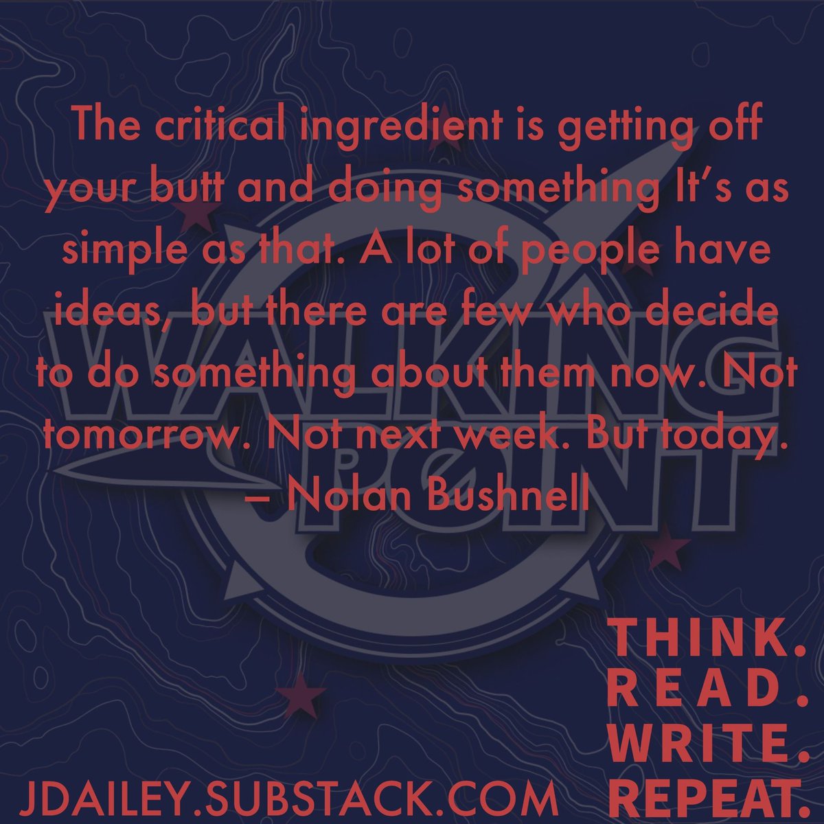WalkingPointOrg's tweet photo. Get off your butt. Do something today and all weekend!

#getbetter #walkingpoint #stoicism #wisdom #dailystoic #motivation #psychology #mindset #quoteoftheday #philosophical #meditation #creativity #selfimprovement #think #discipline #inspiration #growthmindset #military https://t.co/KXr13J2kR4