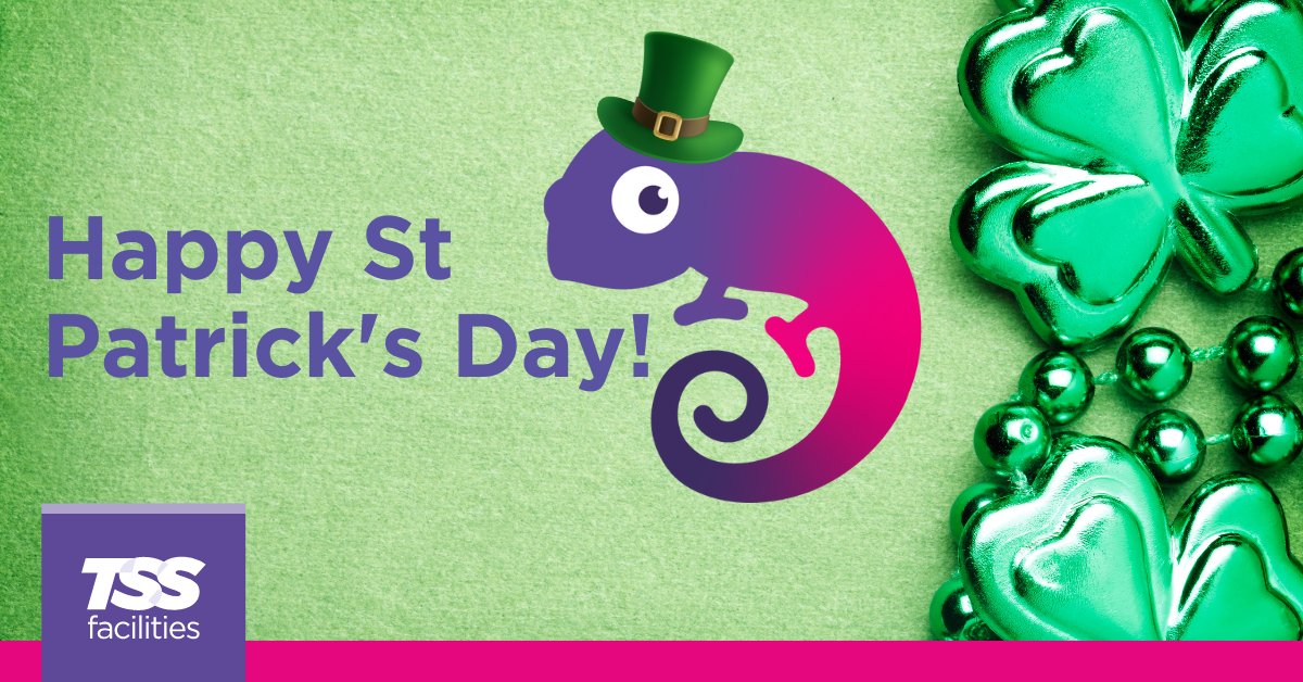 It's the luck of the Irish today! 🍀  All of us at TSS Facilities are wishing a very happy St. Patrick's Day to our employees, clients and contractors. We hope today is filled with laughter, good cheer, and plenty of Guinness 🍻

#StPatricksDay #LuckOfTheIrish #HappyStPaddysDay