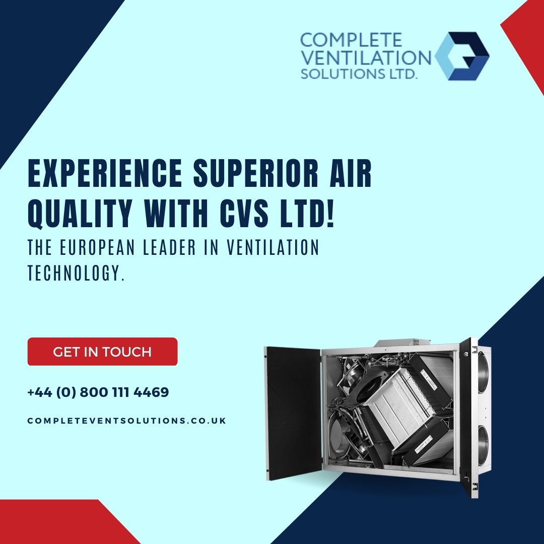 CVS_Limited's tweet image. Experience the ultimate in air quality with CVS Ltd - the leading name in ventilation technology across Europe. Our state-of-the-art equipment and expert solutions ensure that you enjoy clean, fresh air in every environment.

#CompleteVentilationSolutions #airhandlingunit