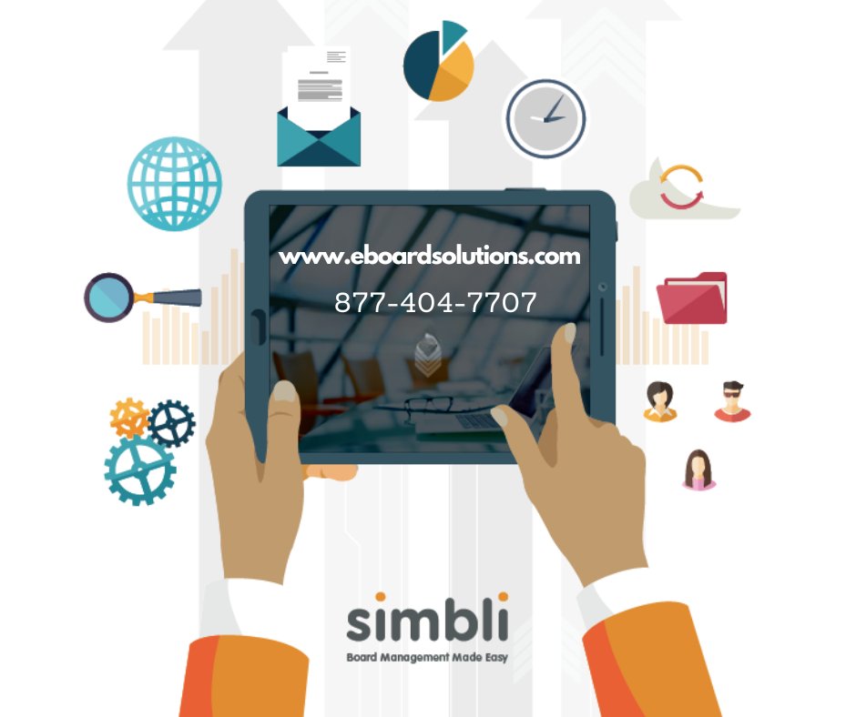 NCSBA's tweet image. Simbli helps boards automate and simplify everyday tasks through software that facilitates paperless meetings, strategic planning, board evaluations, document management, and communications.  #eboardsolutions #simbli #partnership #simplify #nced
