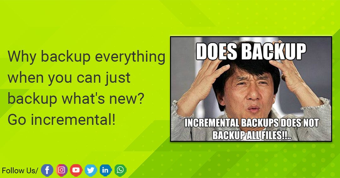 Anamtech_me's tweet photo. Save time, space, and sanity with Quorum incremental backups - they'll only backup what's worth keeping. https://t.co/gNwzlxWngO