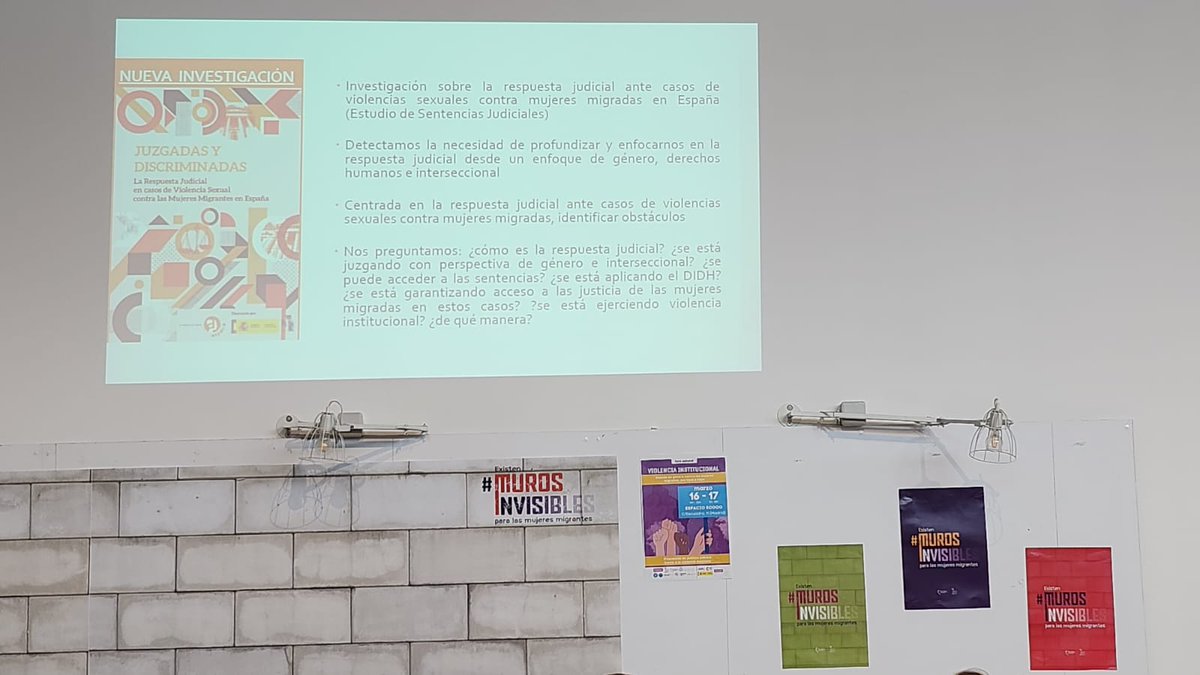 AspaciaFund's tweet photo. Hoy en el #ForoEstatal de #ViolenciaInstitucional compartimos con @TaniaSordoRuz los resultados de nuestra nueva investigación #JuzgadasyDiscriminadas que analiza sentencias de violencia sexual visibilizando la discriminación que viven las mujeres migrantes que buscan justicia https://t.co/vbhlwJyWW8