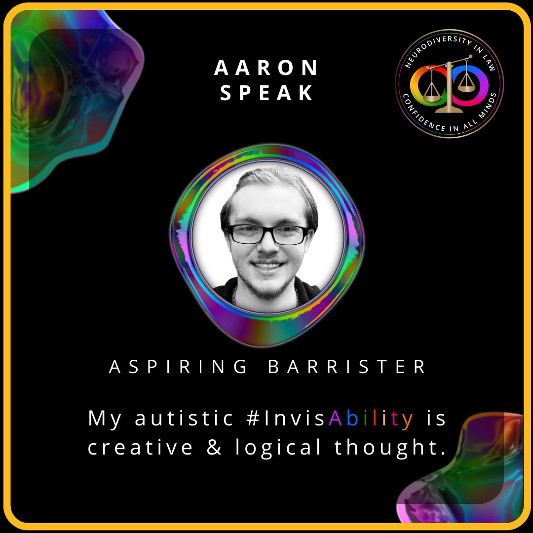 Barrister_2_Be's tweet photo. I am thrilled to have joined the @ndin_law campaign as a proud #Autistic. It is so important to me to combat #stigma associated with #mentalhealth and #neurodiversity! This is a small but effective way of encouraging a change in perspective. #ActuallyAutistic #InvisAbility https://t.co/P6Aal09TXd
