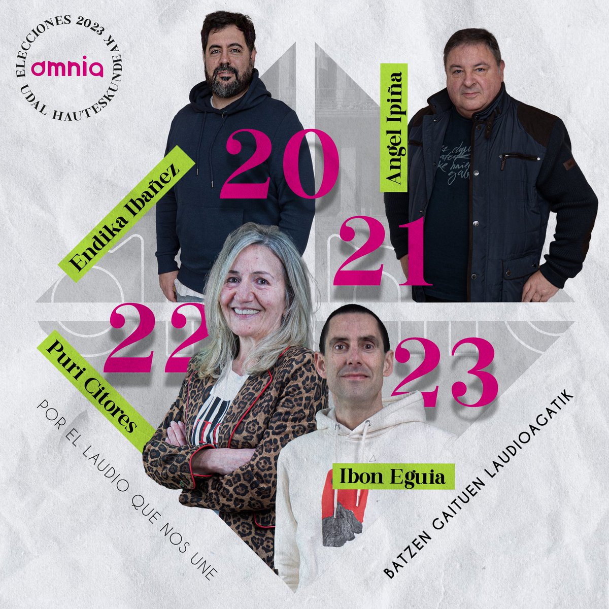 iniciativaomnia's tweet photo. Por el Laudio que nos une.
Batzen gaituen Laudioagatik.
#Omnia
#lista #zerrenda
#municipales2023
#23udalhauteskundeak
#Elecciones2023
#porellaudioquenosune
#batzengaituenlaudioagatik https://t.co/zhoky4szbe