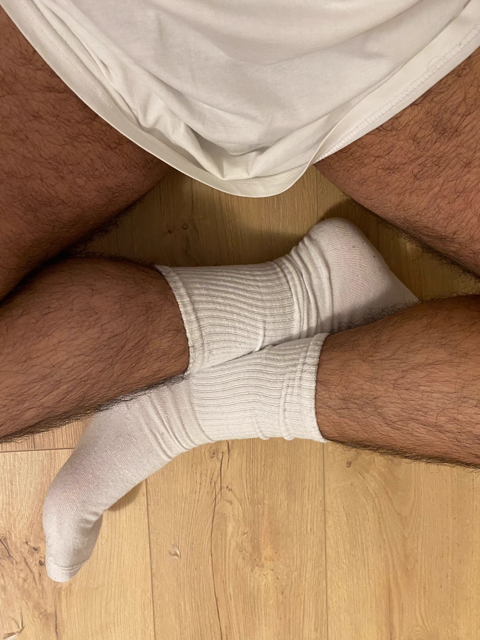 Feet socks underwear hairy naked