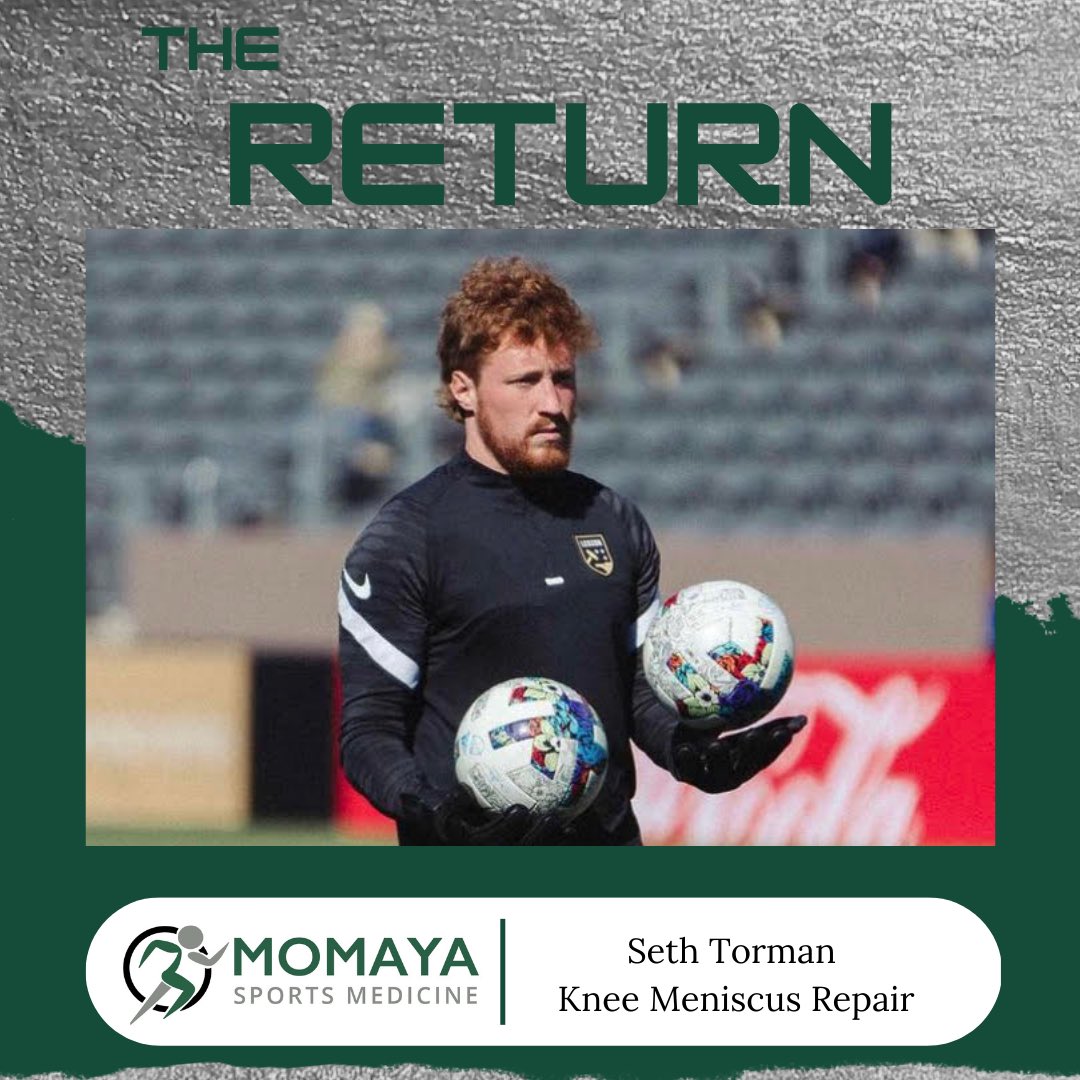 Throw back to this success story. Seth, current Legion FC goalie and former UAB soccer goalie, underwent meniscus repair by Dr. Momaya to continue playing soccer at a high level. <a href="/SethTorman/">Seth Torman</a> <a href="/bhmlegion/">Birmingham Legion FC</a> <a href="/UAB_MSOC/">UAB Men's Soccer</a> 

momayamd.com/success-storie…