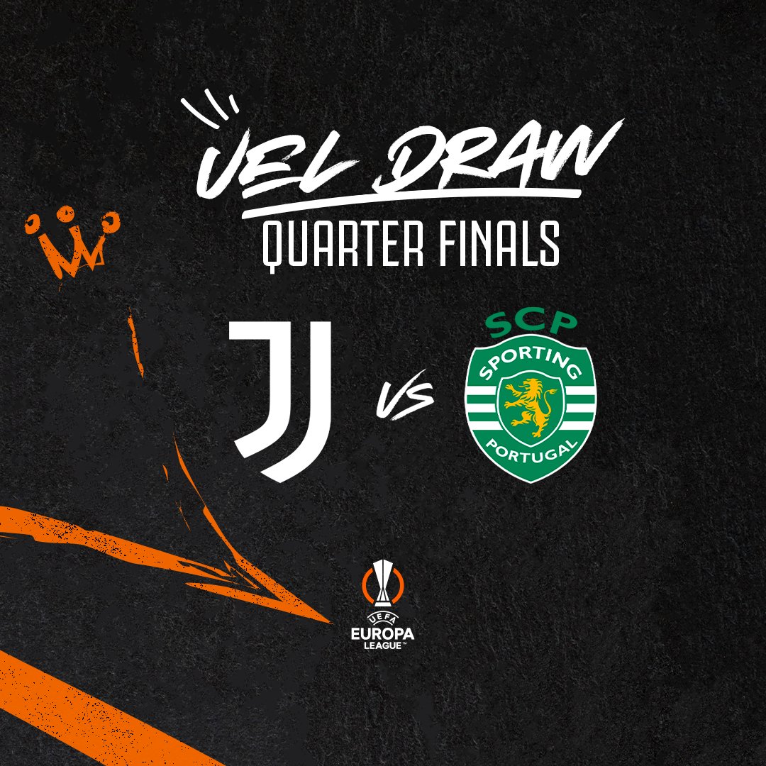 Ai Quarti di Finale #UEL la Juventus affronterà lo @Sporting_CP 💪