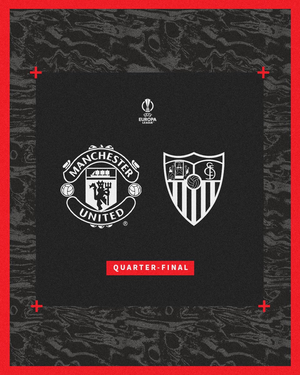 We've been drawn against Sevilla in the <a href="/EuropaLeague/">UEFA Europa League</a> quarter-finals 👊

#MUFC || #UEL