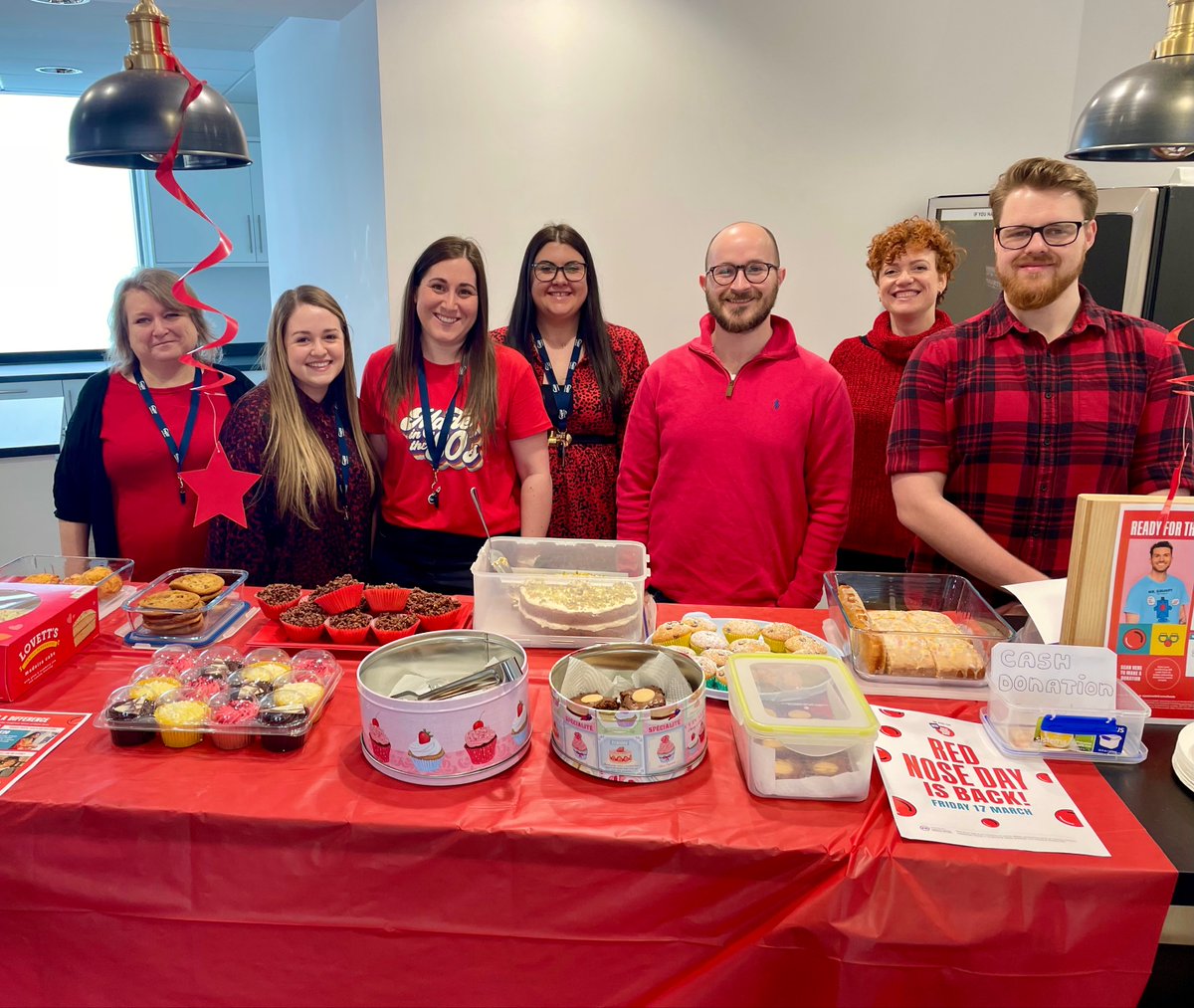 NEPOprocurement's tweet photo. Great start to #ComicReliefDay festivities 🔴

Today we invited our neighbours in the Northern Design Centre to our bake sale for a Friday treat 🧁

A brilliant way to help raise money for such an amazing cause! https://t.co/tCNPFCT0D4