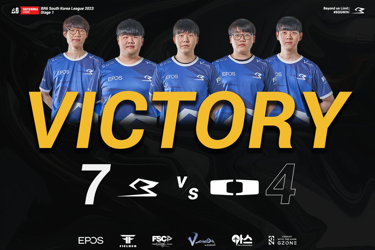 BSG_GGs's tweet photo. 📢Match Result - Day 3

⚔️@R6_DplusKIA WIN

Dplus KIA와의 경기에서 승리했습니다. 플레이오프에서도 좋은 모습 보여드릴 수 있도록 더 노력하겠습니다. 
승리, 그 너머엔 BSG가 있을 것! 👊 
Dplus KIAとの試合で勝利しました!  プレーオフでも勢いに乗って結果を見せます。
GG!

#BSGWIN https://t.co/V30AA7juII