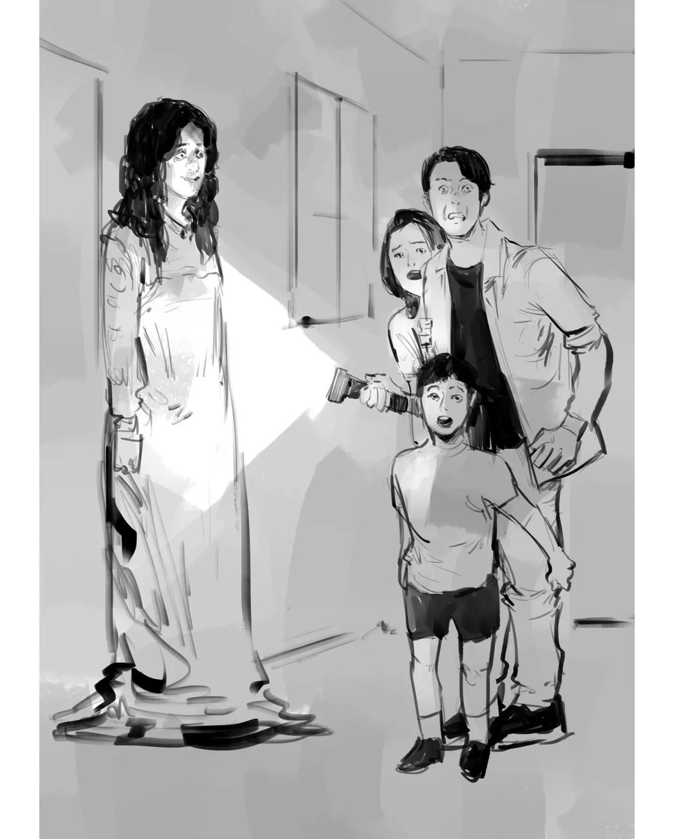 Kkfauzi's tweet image. #initialsketch #MoviePoster #hantubaru #kutukancakarmonyet #sketch