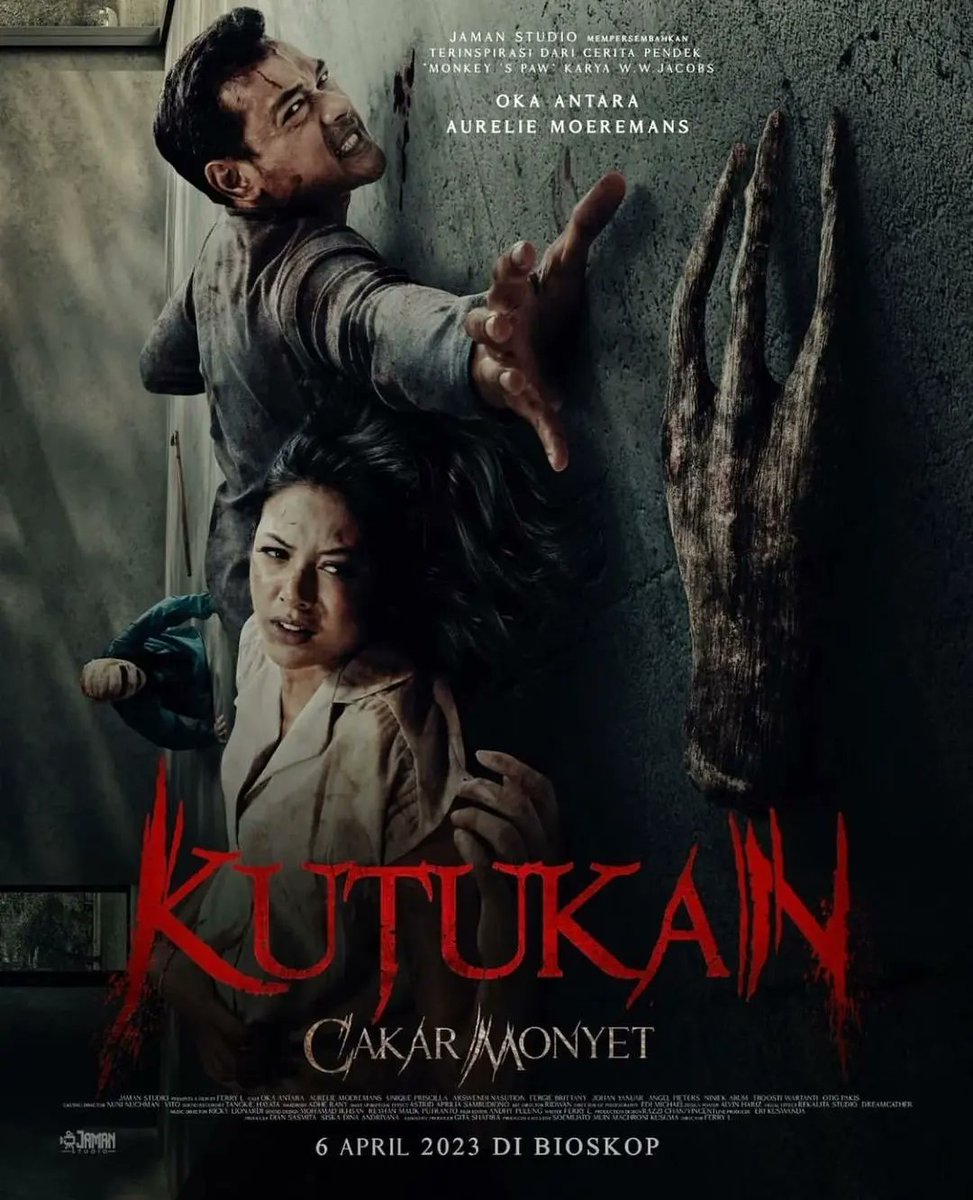 Kkfauzi's tweet image. #initialsketch #MoviePoster #hantubaru #kutukancakarmonyet #sketch