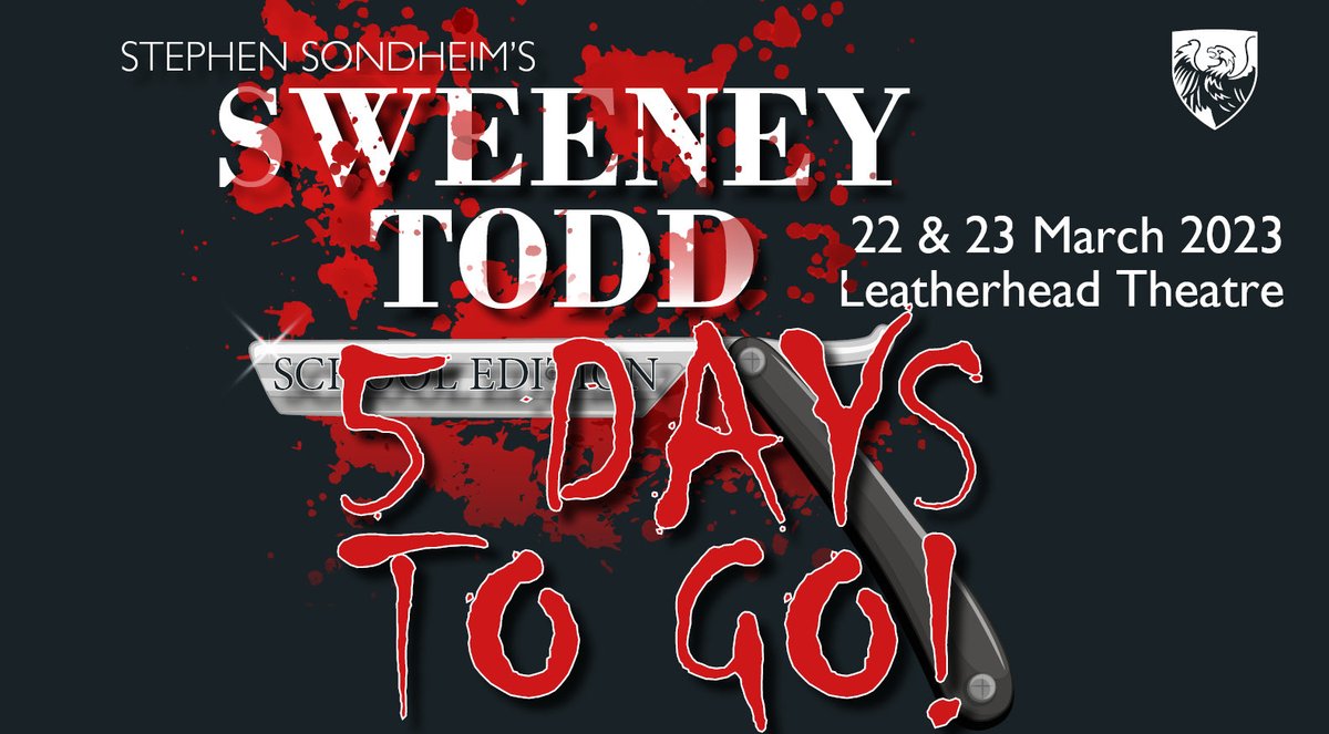 Time to sharpen the razor….⁦<a href="/StJohnsSurrey/">St John's School, Leatherhead</a>⁩ ⁦<a href="/Lhdtheatre/">Leatherhead Theatre</a>⁩