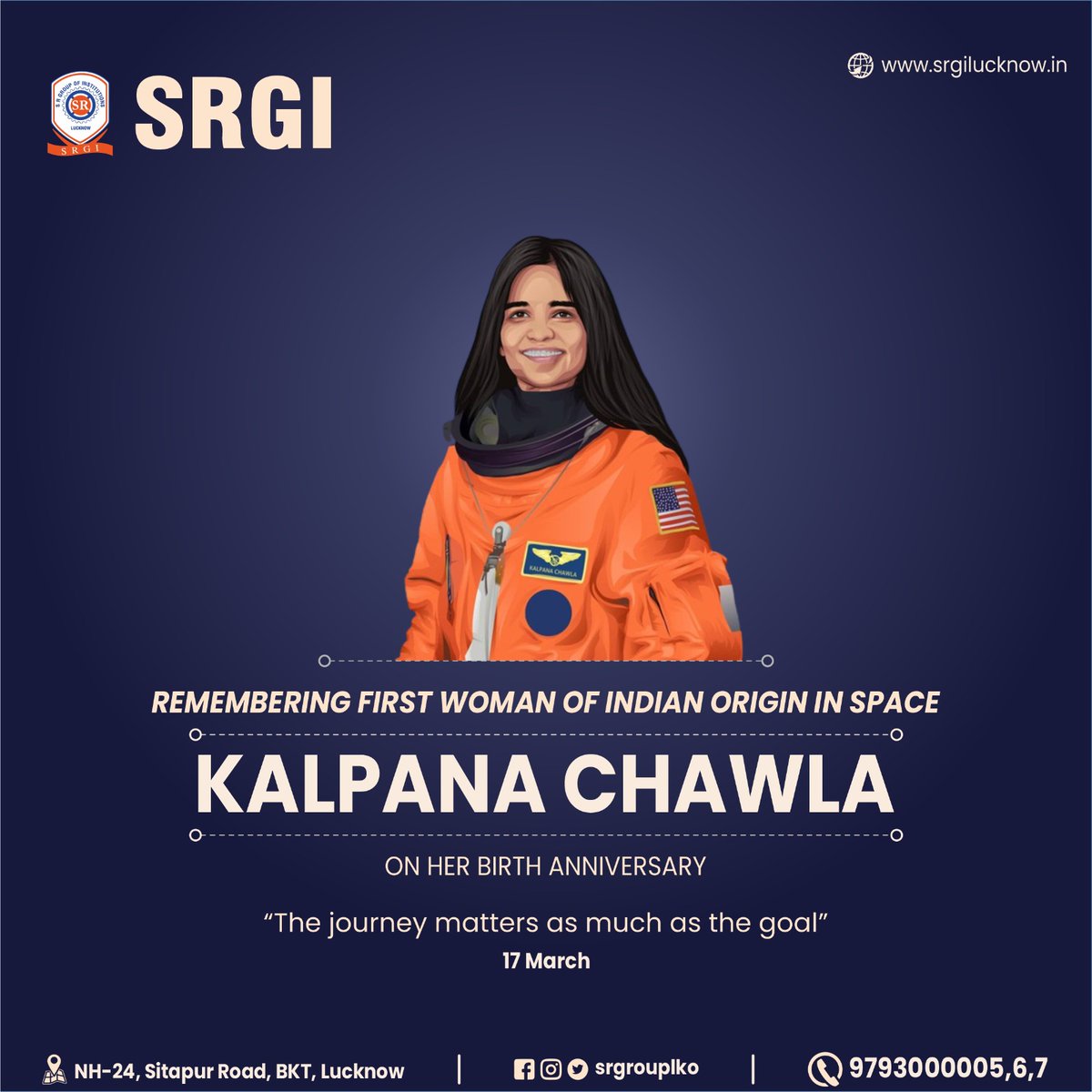 SRGROUPLKO's tweet photo. Remembering the Historic Astronaut of India. 🙏
#srgilucknow
#SRgroup
#SRIMT
#srmbs
#srmayus
#SRM https://t.co/m2uIYV85zh