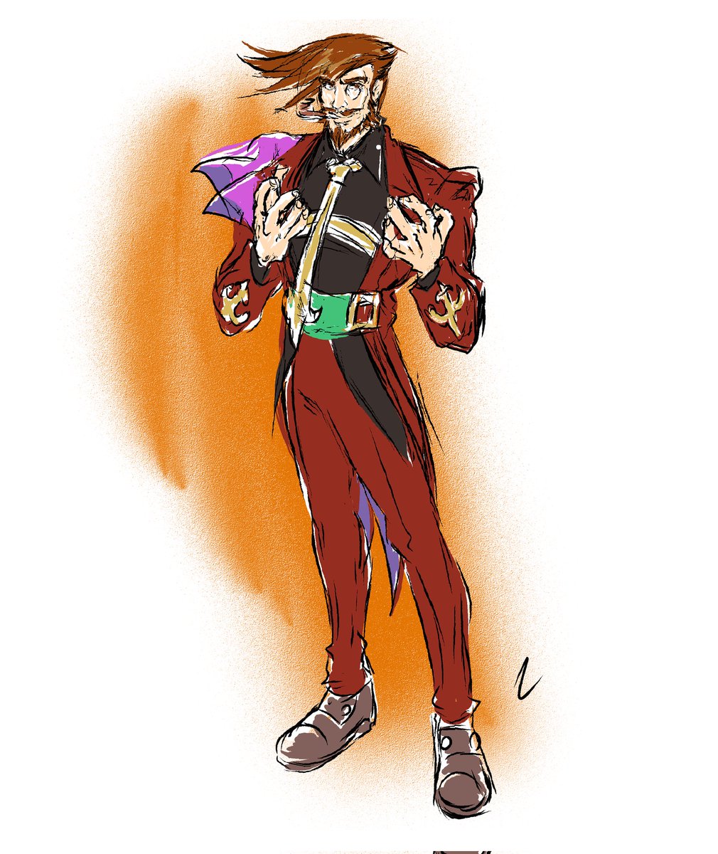 zedoodles's tweet photo. The one feature I had fun with on GG Isuka. I may clean this doodle up later since I'm currently lazy. 🤣🧡💜💚 #GuiltyGear #GuiltyGearIsuka #PS2 #guiltygearslayer https://t.co/YvTpjIeDVz